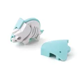 HALF TOYS - ANIMALE MAGNETICO E PUZZLE 3D - TRICERATOPO