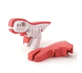 HALF TOYS - ANIMALE MAGNETICO E PUZZLE 3D - TIRANNOSAURO T-REX