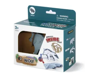 HALF TOYS - ANIMALE MAGNETICO E PUZZLE 3D - LUPO