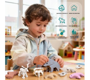 HALF TOYS - ANIMALE MAGNETICO E PUZZLE 3D - PECORA