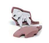 HALF TOYS - ANIMALE MAGNETICO E PUZZLE 3D - CASTORO