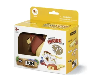 HALF TOYS - ANIMALE MAGNETICO E PUZZLE 3D - LEONE