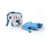 HALF TOYS - ANIMALE MAGNETICO E PUZZLE 3D - ELEFANTE
