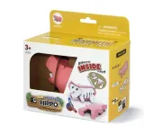 HALF TOYS - ANIMALE MAGNETICO E PUZZLE 3D - IPPOPOTAMO