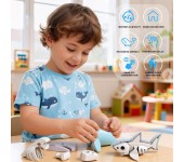 HALF TOYS - ANIMALE MAGNETICO E PUZZLE 3D - SQUALO SEGA