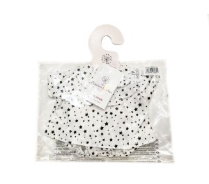 VESTITO PER BAMBOLA 45 CM - STELLE B&W