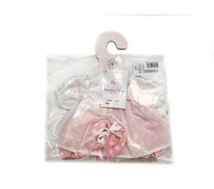 VESTITO PER BAMBOLA 45 CM - ROSA POIS