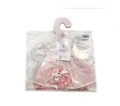 VESTITO PER BAMBOLA 45 CM - ROSA POIS