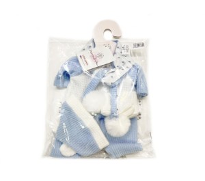VESTITO PER BAMBOLA 45 CM - WINTER BLU