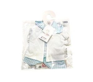 VESTITO PER BAMBOLA 45 CM - VICHY BLU