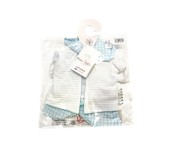 VESTITO PER BAMBOLA 45 CM - VICHY BLU