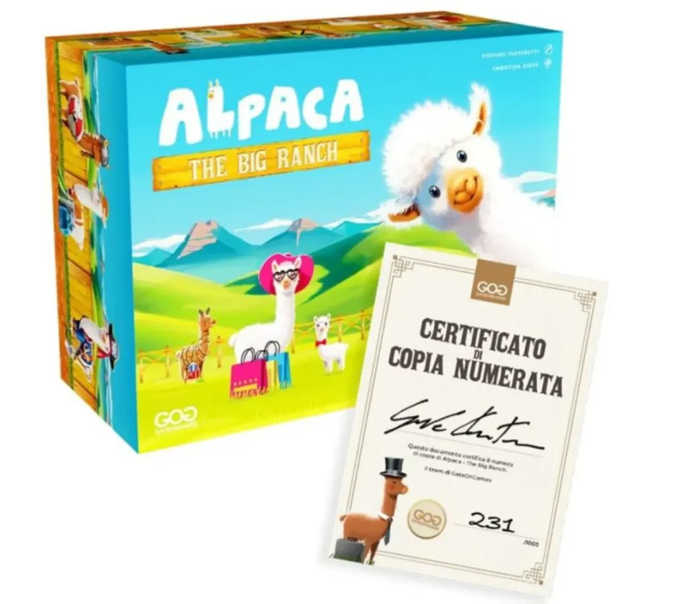 ALPACA THE BIG RANCH DELUXE - ESPANSIONE LIMITATA NUMERATA E AUTOGRAFATA