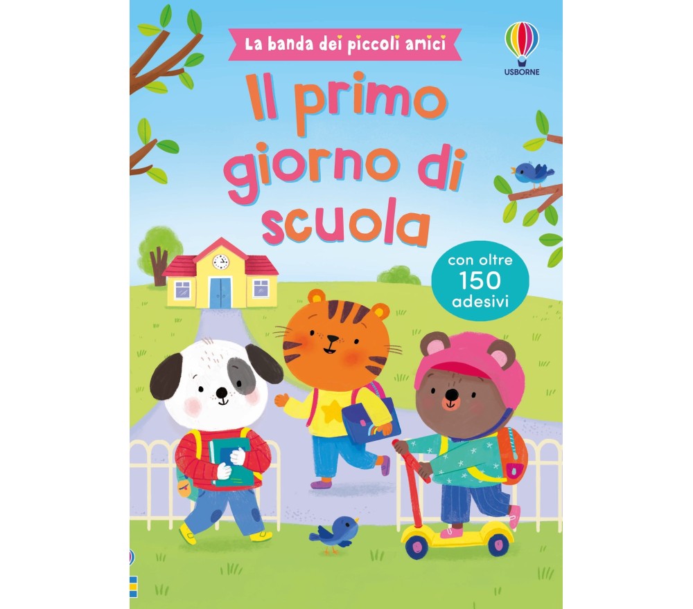 LIBRO CON ADESIVI - IL PRIMO GIORNO DI SCUOLA