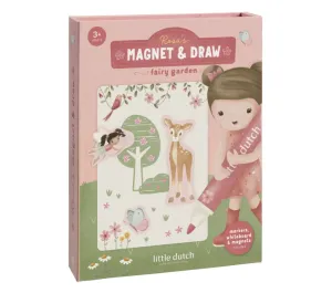 LIBRO LAVAGNETTA MAGNETICA CON ACCESSORI - ROSA & FRIENDS