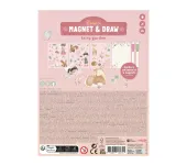 LIBRO LAVAGNETTA MAGNETICA CON ACCESSORI - ROSA & FRIENDS