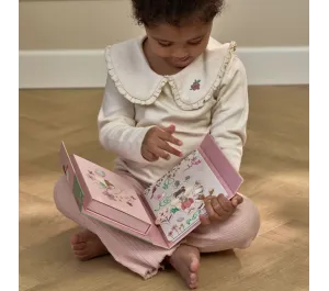 LIBRO LAVAGNETTA MAGNETICA CON ACCESSORI - ROSA & FRIENDS