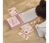 LIBRO LAVAGNETTA MAGNETICA CON ACCESSORI - ROSA & FRIENDS