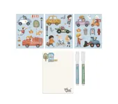 LIBRO LAVAGNETTA MAGNETICA CON ACCESSORI - JIM & FRIENDS