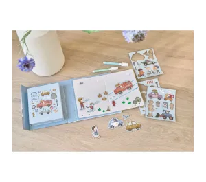 LIBRO LAVAGNETTA MAGNETICA CON ACCESSORI - JIM & FRIENDS