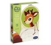 SET RICAMO PUNCH NEEDLE -  CERBIATTO