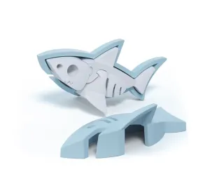 HALF TOYS - ANIMALE MAGNETICO E PUZZLE 3D - SQUALO BIANCO