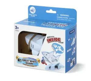 HALF TOYS - ANIMALE MAGNETICO E PUZZLE 3D - SQUALO BIANCO