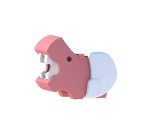 HALF TOYS - ANIMALE MAGNETICO - BABY IPPOPOTAMO CON CULLA