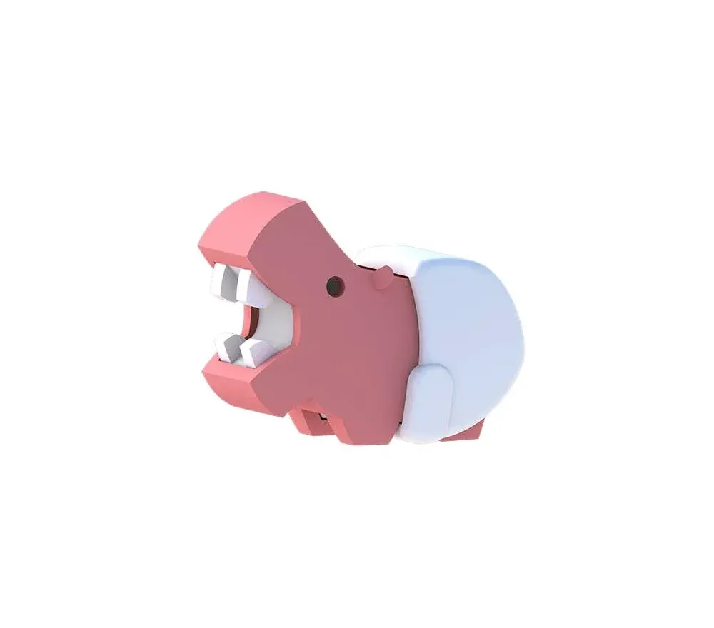 HALF TOYS - ANIMALE MAGNETICO - BABY IPPOPOTAMO CON CULLA