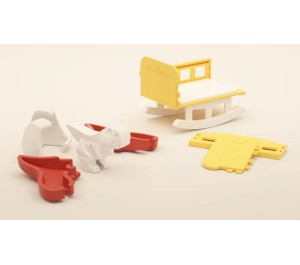 HALF TOYS - ANIMALE MAGNETICO - BABY TIRANNOSAURO T-REX CON CULLA