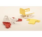 HALF TOYS - ANIMALE MAGNETICO - BABY TIRANNOSAURO T-REX CON CULLA