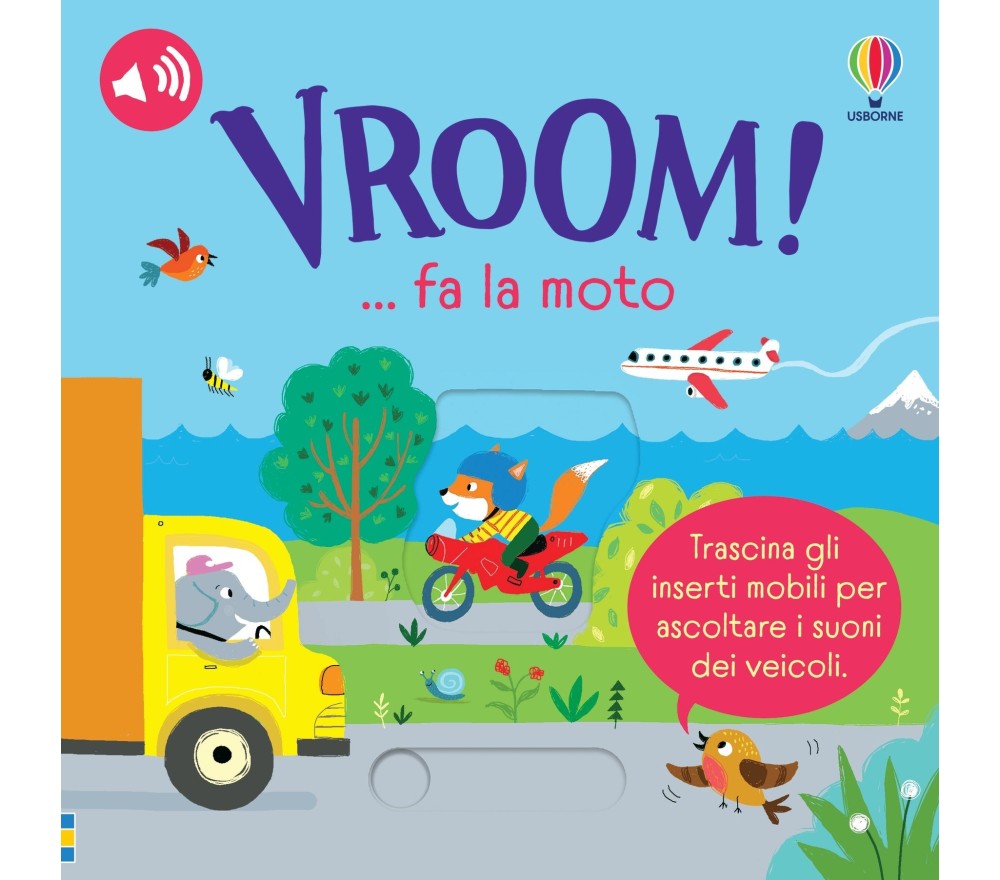 LIBRO TATTILE E SONORO - VROOM FA LA MOTO