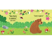 LIBRO TATTILE E SONORO - NON FARMI IL SOLLETICO DICE L'ORSO