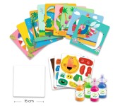 SET CREATIVO PITTURA A DITA - ANIMALI BUFFI