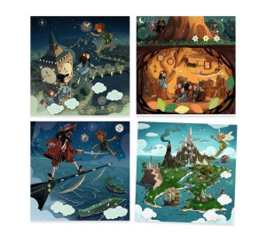 QUADRETTI DA DECORARE - PETER PAN