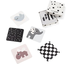 SET CARTE CON IMMAGINI AD ALTO CONTRASTO BIANCO E NERO