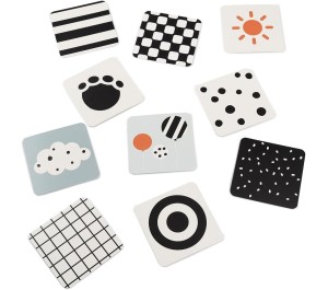 SET CARTE CON IMMAGINI AD ALTO CONTRASTO BIANCO E NERO