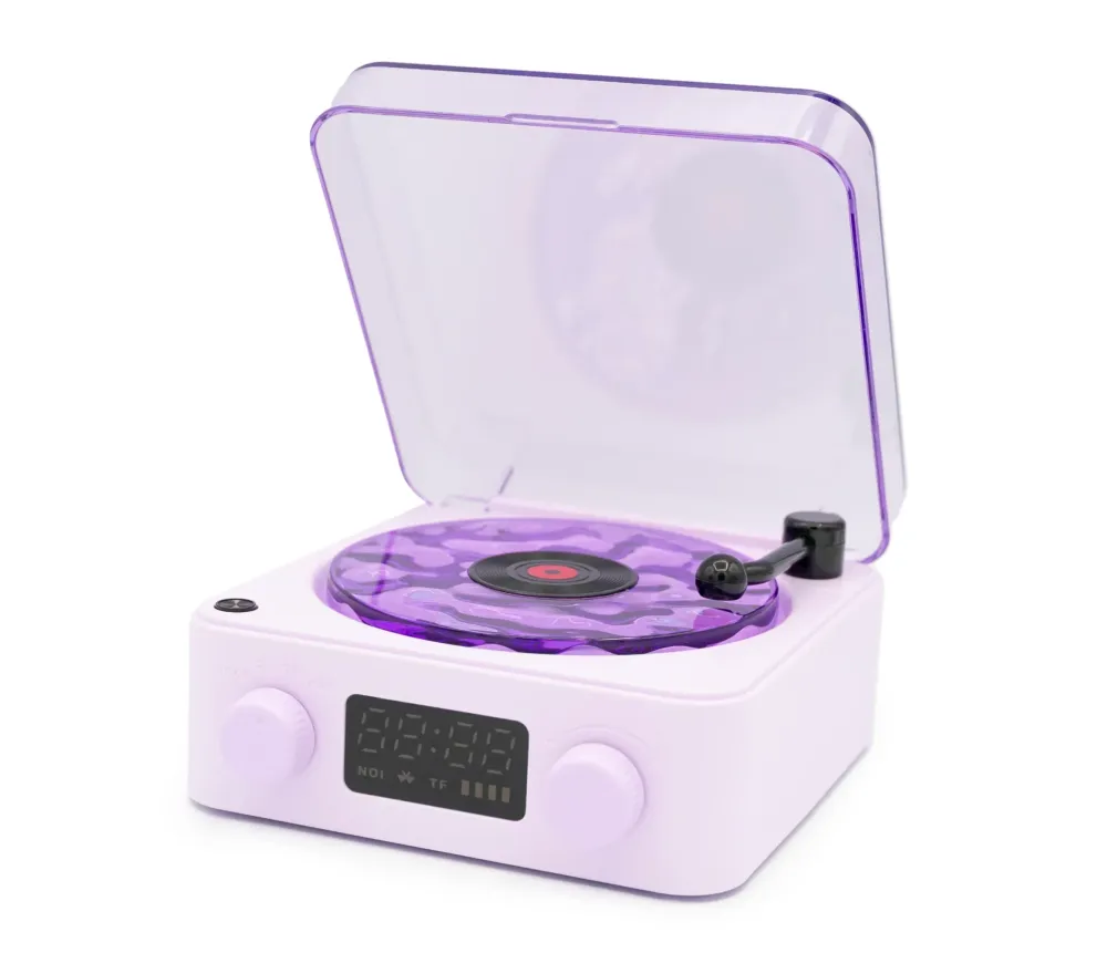 PROIETTORE LUCI E SUONI - MAGIC WAVE GIRADISCHI LILLA