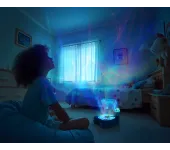 PROIETTORE LUCI E SUONI - MAGIC WAVE GIRADISCHI LILLA