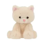 PELUCHE GATTINO BIANCO CREMA