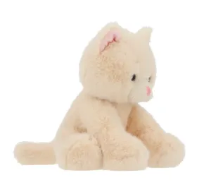 PELUCHE GATTINO BIANCO CREMA