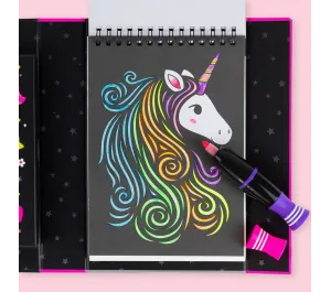 SET CREATIVO DA COLORARE EFFETTO NEON - UNICORNI E AMICI