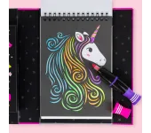 SET CREATIVO DA COLORARE EFFETTO NEON - UNICORNI E AMICI