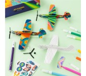 SET CREATIVO AEREI DA LANCIO DA COLORARE E COSTURIRE - JET RACERS