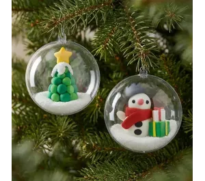 SET CREATIVO PALLINE DI NATALE CON PASTA MODELLABILE