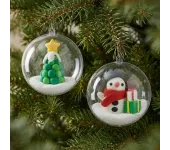 SET CREATIVO PALLINE DI NATALE CON PASTA MODELLABILE
