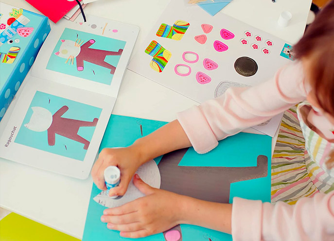 Collage dei piccoli animali Djeco gioco per la concentrazione